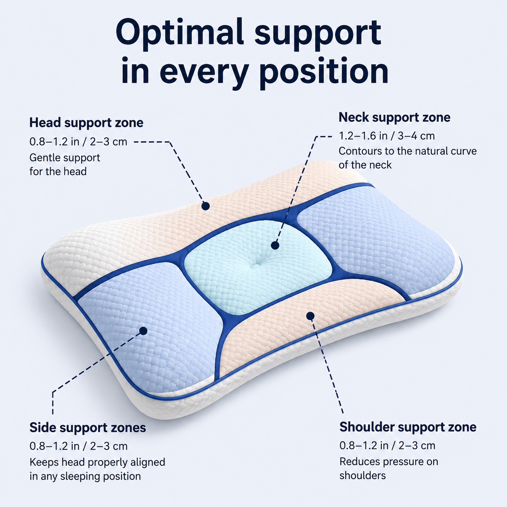 Trizelle Iloa™: Kids Cervical & Airway Pillow