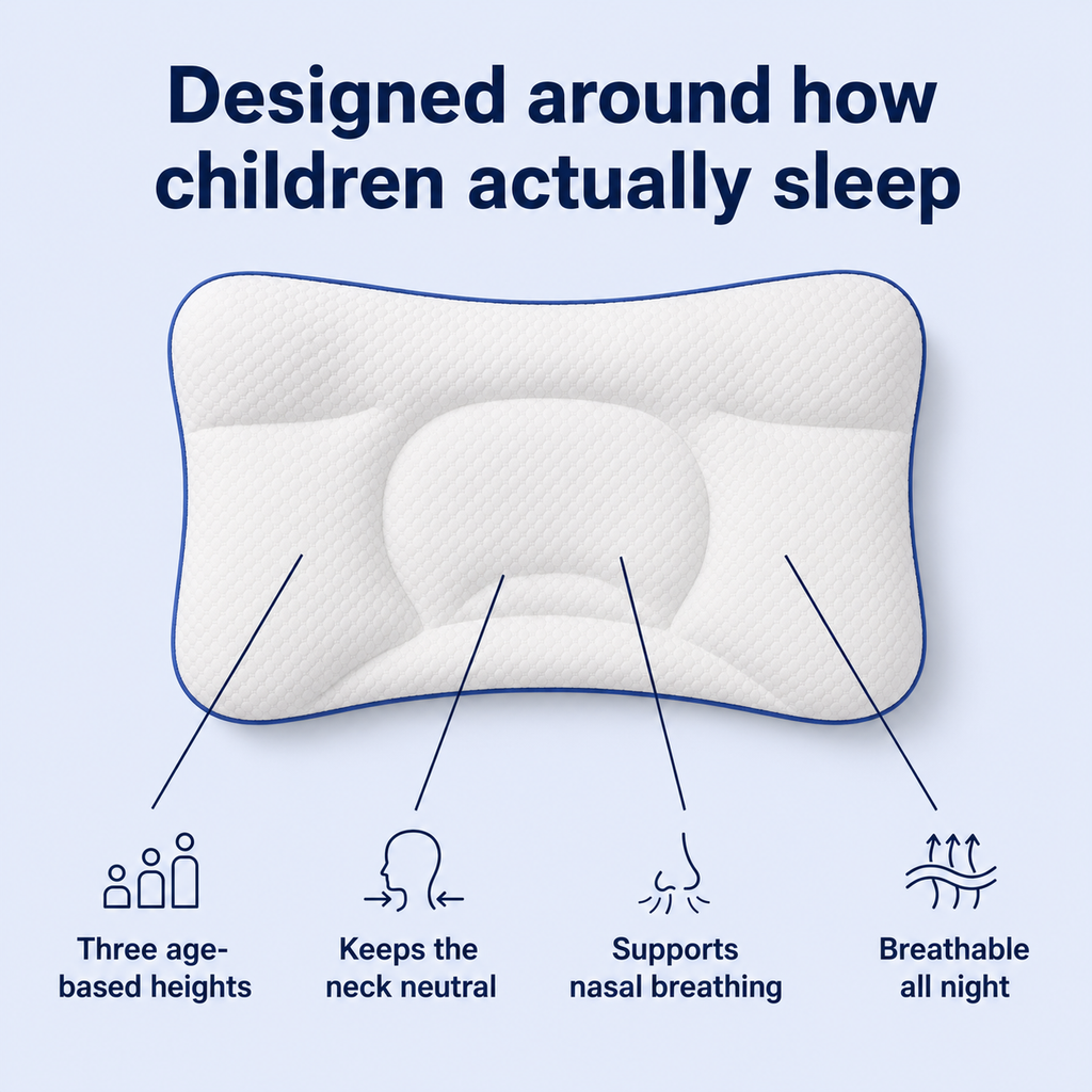 Trizelle Iloa™: Kids Cervical & Airway Pillow