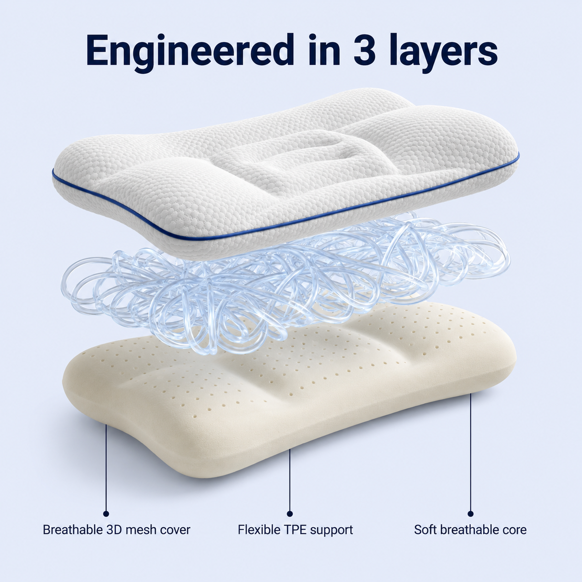 Trizelle Iloa™: Kids Cervical & Airway Pillow