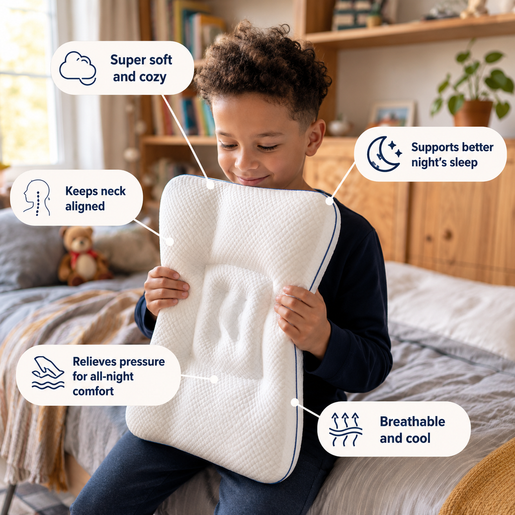 Trizelle Iloa™: Kids Cervical & Airway Pillow
