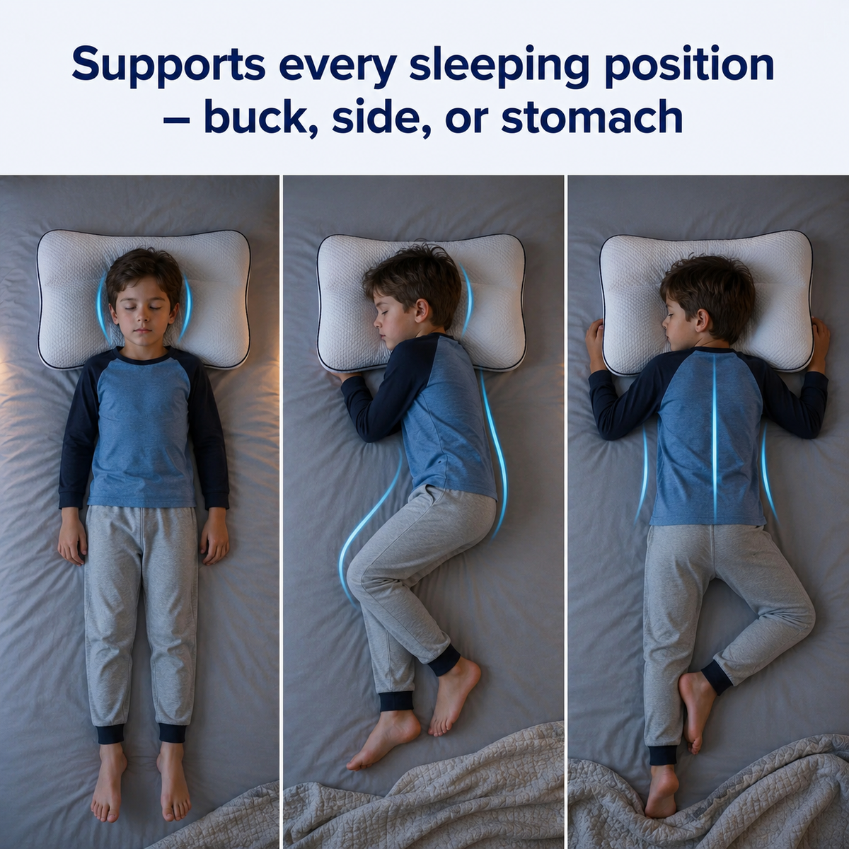 Trizelle Iloa™: Kids Cervical & Airway Pillow