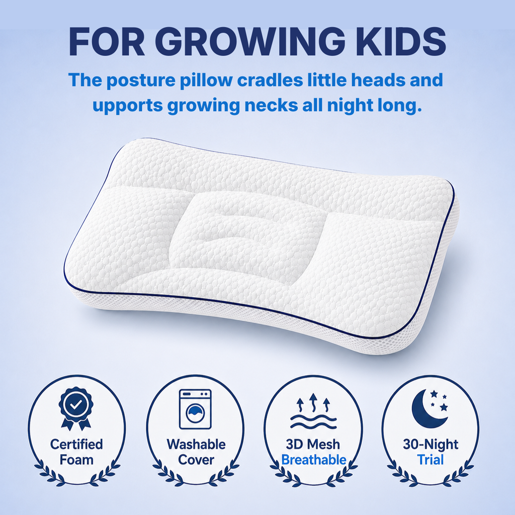 Trizelle Iloa™: Kids Cervical & Airway Pillow